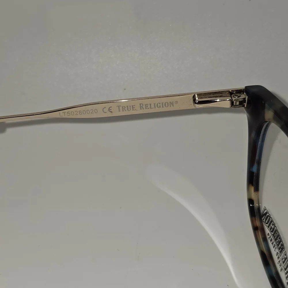 True Religion T016 RX‎ Eyeglasses Blue Tort Frames 52-20-140